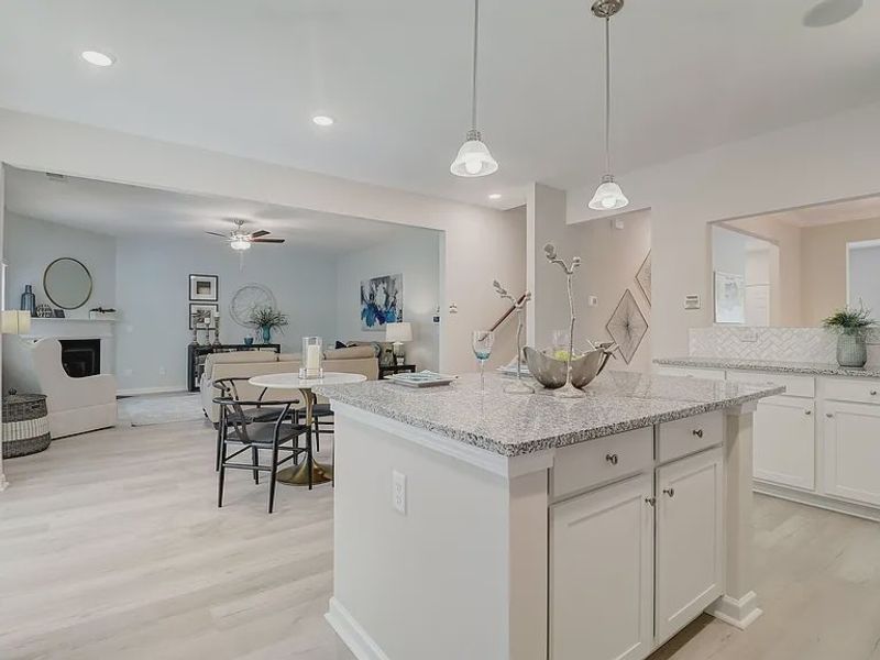 Furnished interior view inside a new home in Providence Station at Trolley Run, Aiken (Image 10).