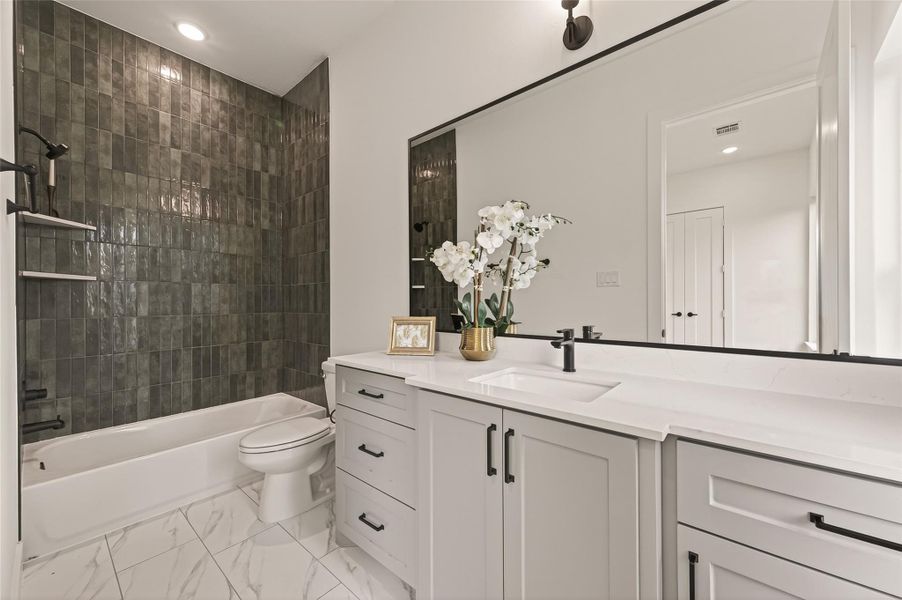 Furnished interior view inside a new home in , Houston (Image 21).