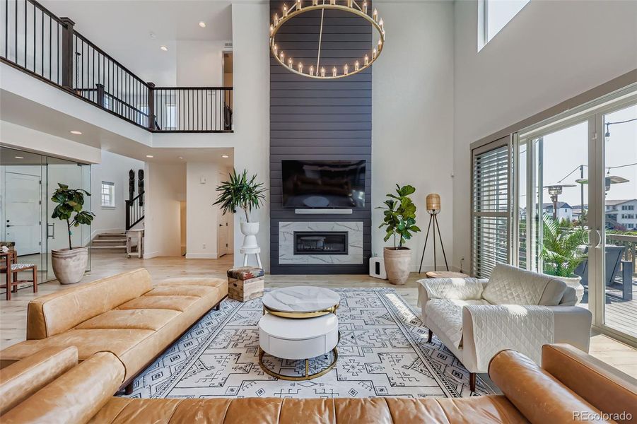 Furnished interior view inside a new home in , Castle Pines (Image 3).