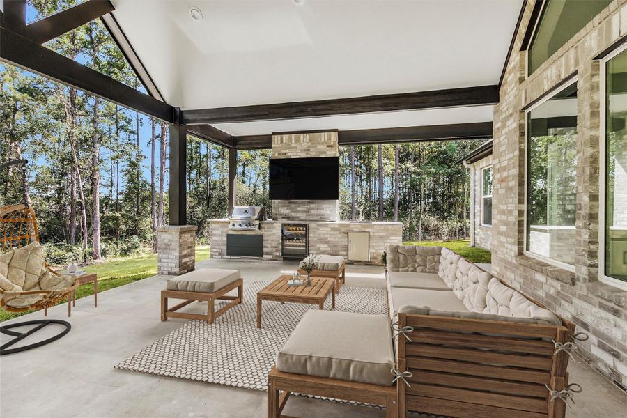 Exterior details and patio area of a home in , Montgomery (Image 26).