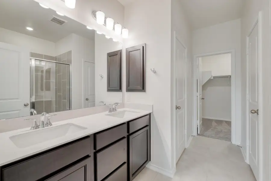 Furnished interior view inside a new home in River Bluff, Leander (Image 9). Furnished interior view inside a new home in River Bluff, Leander (Image 9).