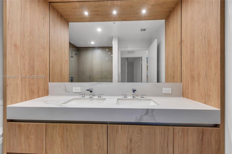 Close-up of interior finishes inside a home in , Miami (Image 16).