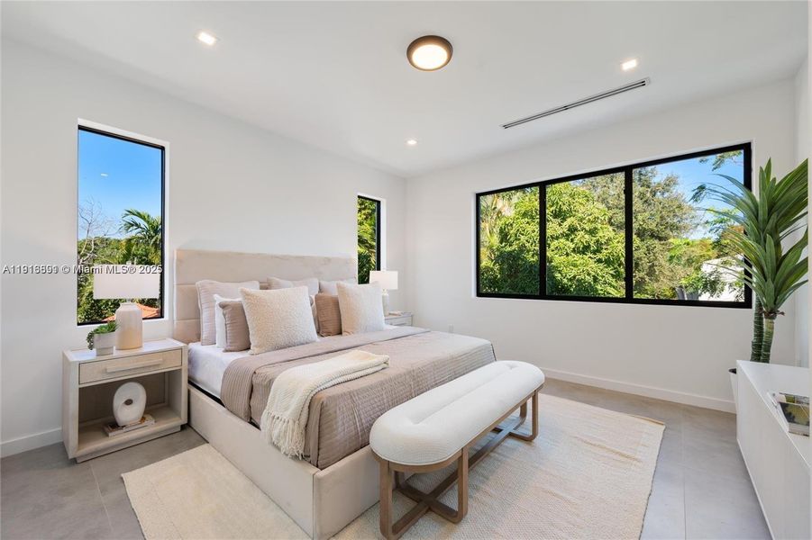 Furnished interior view inside a new home in , Miami (Image 12).