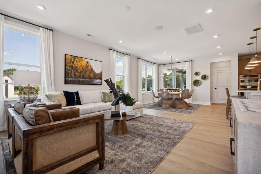 Representative furnished interior of a home built from the Torrence by Tri Pointe Homes in Seven Oaks, Belmont (Image 8).