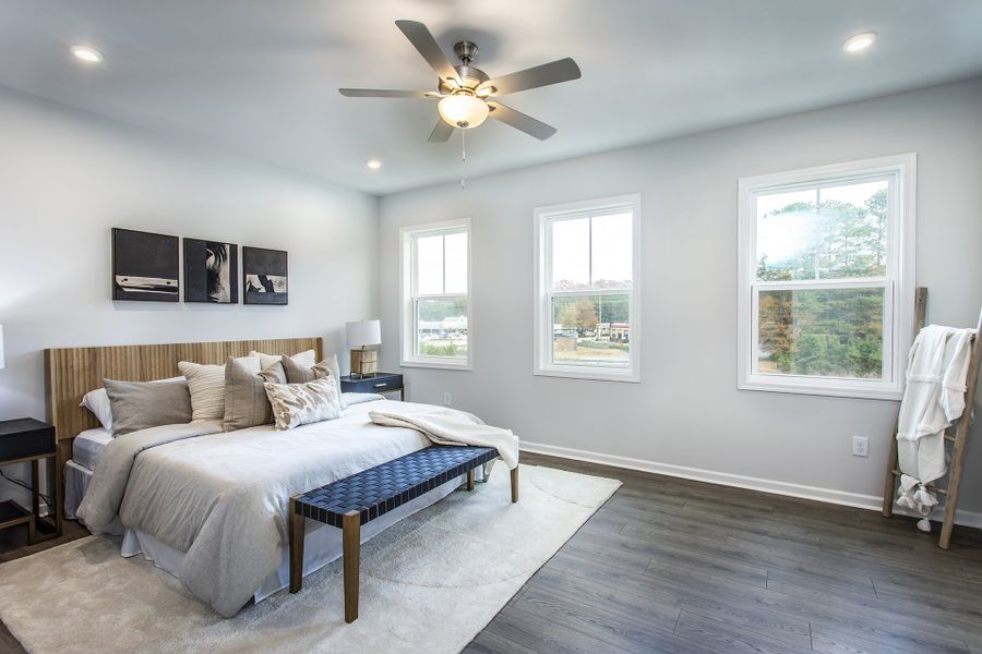 Furnished interior view inside a new home in Towne Village at Suwanee Dam, Sugar Hill (Image 13). Furnished interior view inside a new home in Towne Village at Suwanee Dam, Sugar Hill (Image 13).