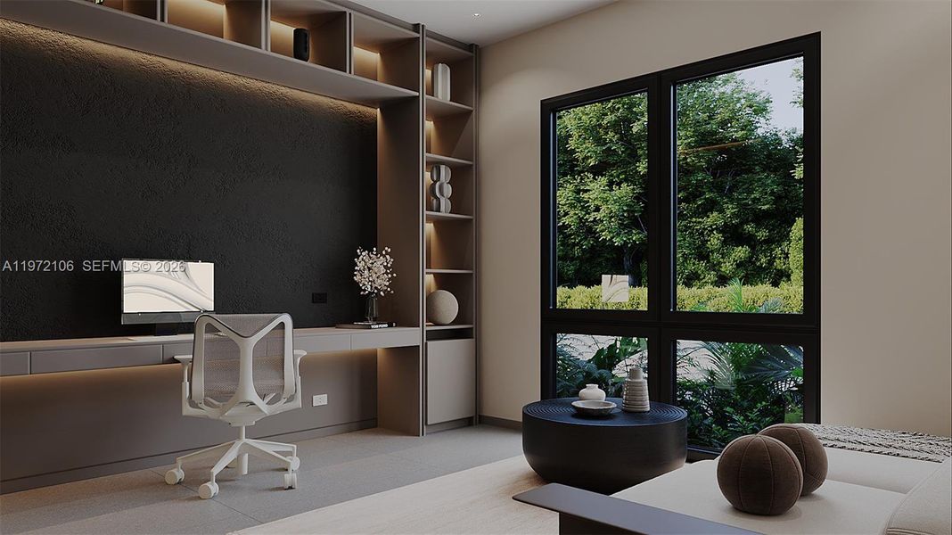 Furnished interior view inside a new home in , Plantation (Image 7).