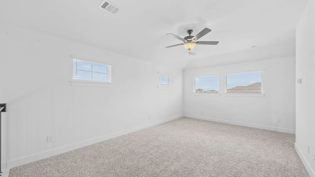 Representative unfurnished interior of a home built from the Madison by Chesmar Homes in Elyson 50's, Katy (Image 25). Representative unfurnished interior of a home built from the Madison by Chesmar Homes in Elyson 50's, Katy (Image 25).