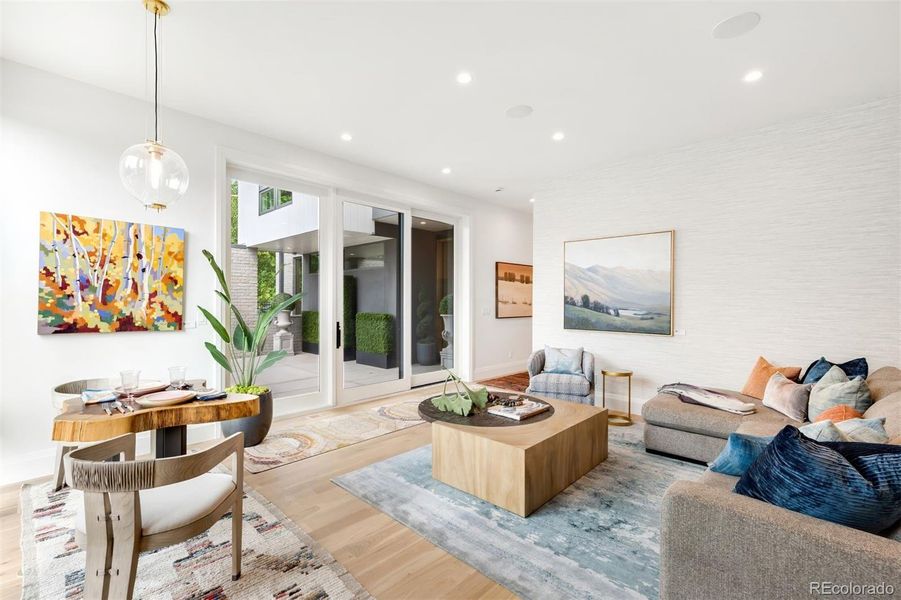 Furnished interior view inside a new home in , Denver (Image 22). Furnished interior view inside a new home in , Denver (Image 22).