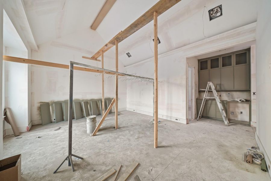 Up the stairs is this spectacular game room!