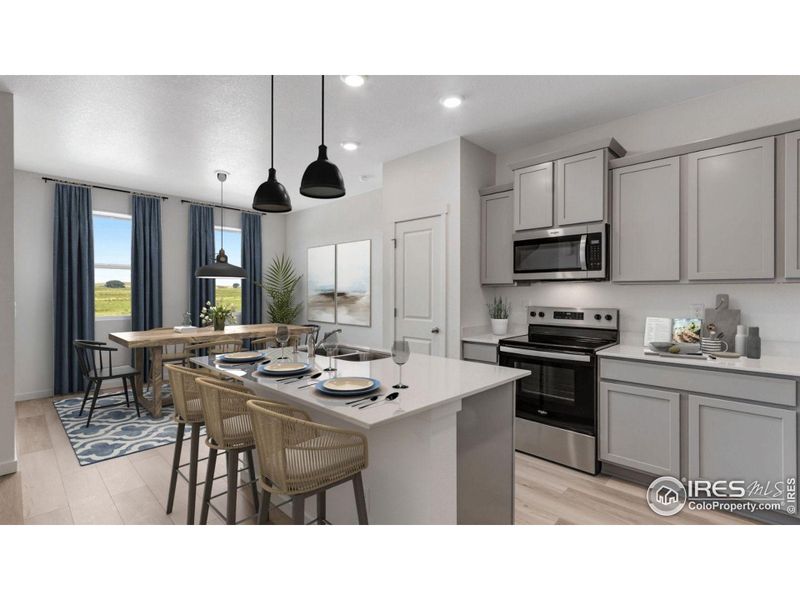 Furnished interior view inside a new home in Vista Meadows, Fort Lupton (Image 8).