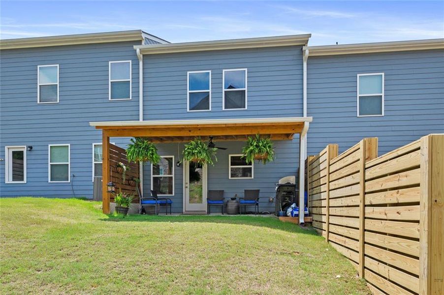 Exterior details and patio area of a home in , Cartersville (Image 4).
