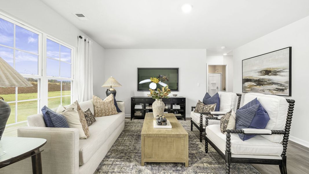 Representative furnished interior of a home built from the Hayden by D.R. Horton in Brookhaven, Greensboro (Image 15).