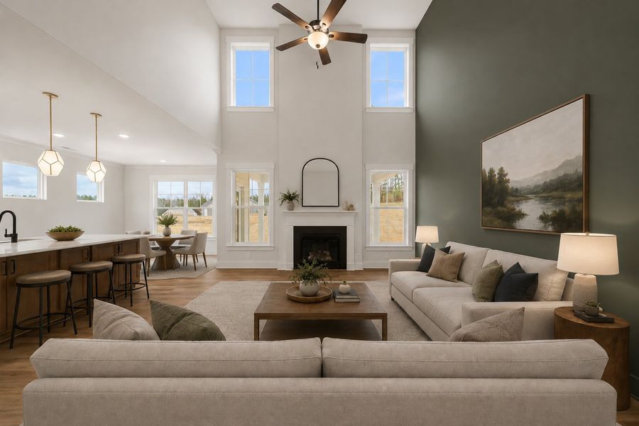 Furnished interior view inside a new home in Wexford, Elon (Image 6).