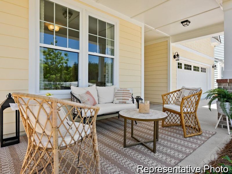 Exterior details and patio area of a home in , Ravenel (Image 3). Exterior details and patio area of a home in , Ravenel (Image 3).