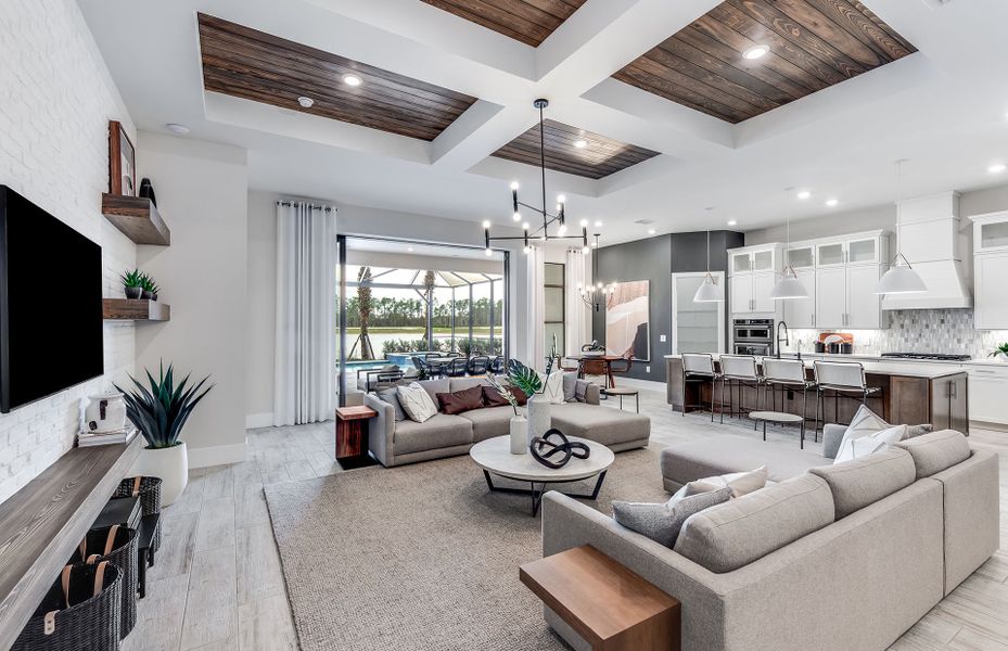 Representative furnished interior of a home built from the Layton by Del Webb in Del Webb Explore North River Ranch, Parrish (Image 8).