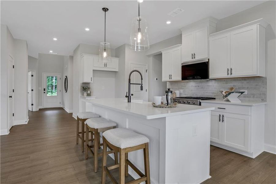 Furnished interior view inside a new home in Easton Walk, Lawrenceville (Image 6).