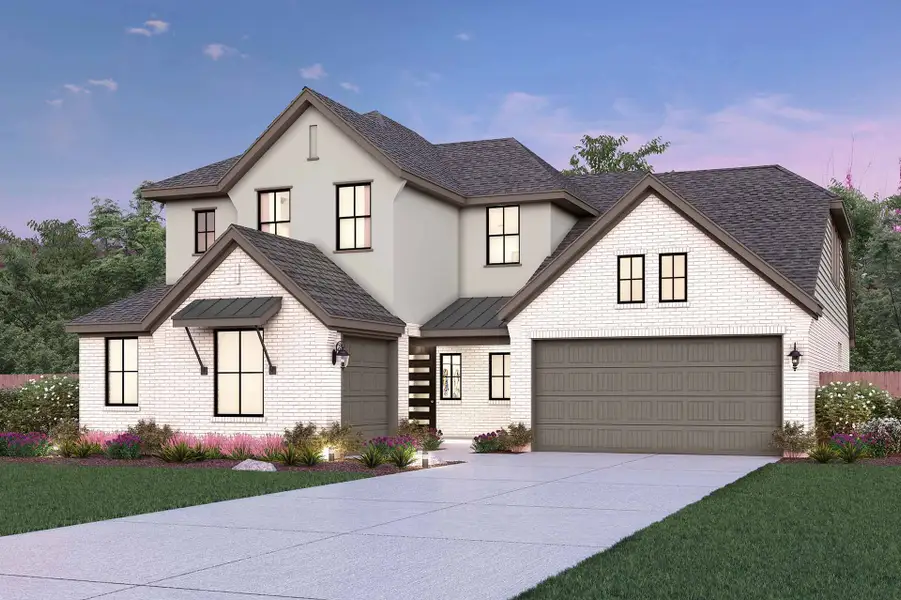 Representative exterior photo of a completed home built from the Eloise by Risewell Homes in Marvida, Cypress, TX (Image 3).