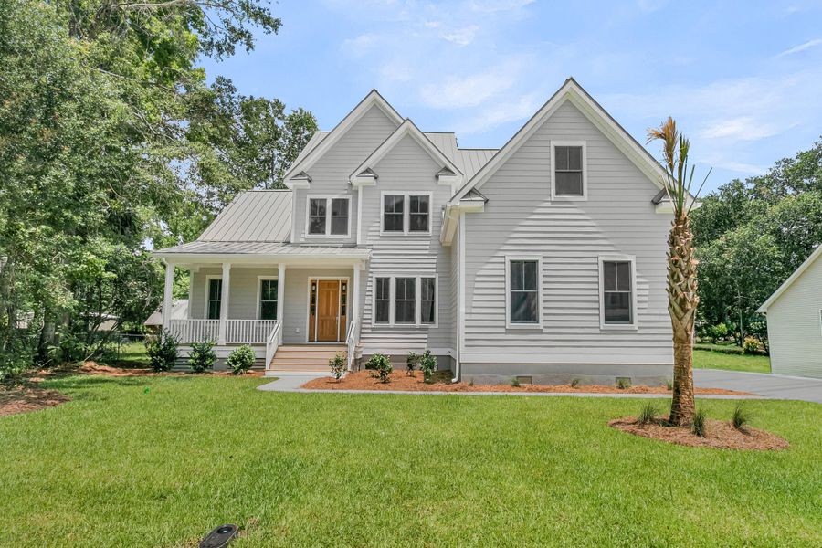 Front exterior of a new home in , Mount Pleasant, SC, highlighting curb appeal (Image 33). Front exterior of a new home in , Mount Pleasant, SC, highlighting curb appeal (Image 33).