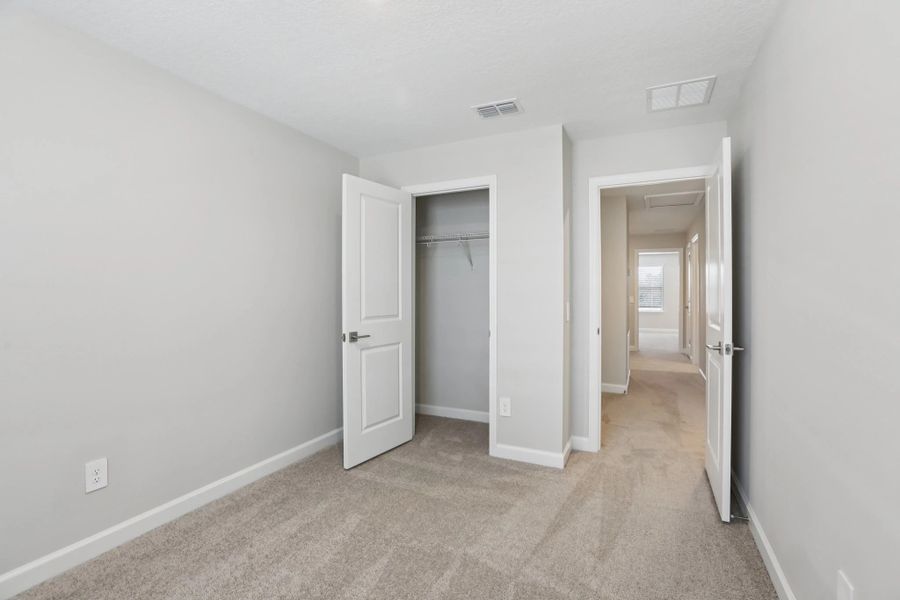 Bedroom 2 features a spacious closet