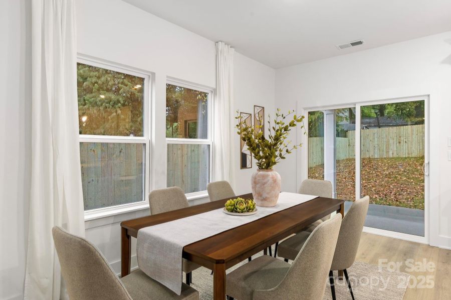 Furnished interior view inside a new home in , Charlotte (Image 9). Furnished interior view inside a new home in , Charlotte (Image 9).