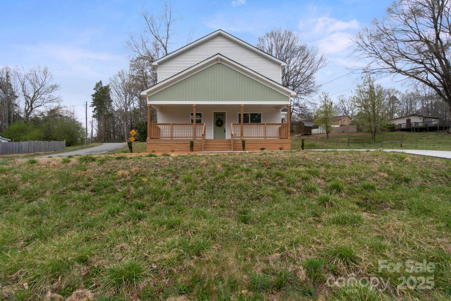 Front exterior of a new home in , Cherryville, NC, highlighting curb appeal (Image 26).