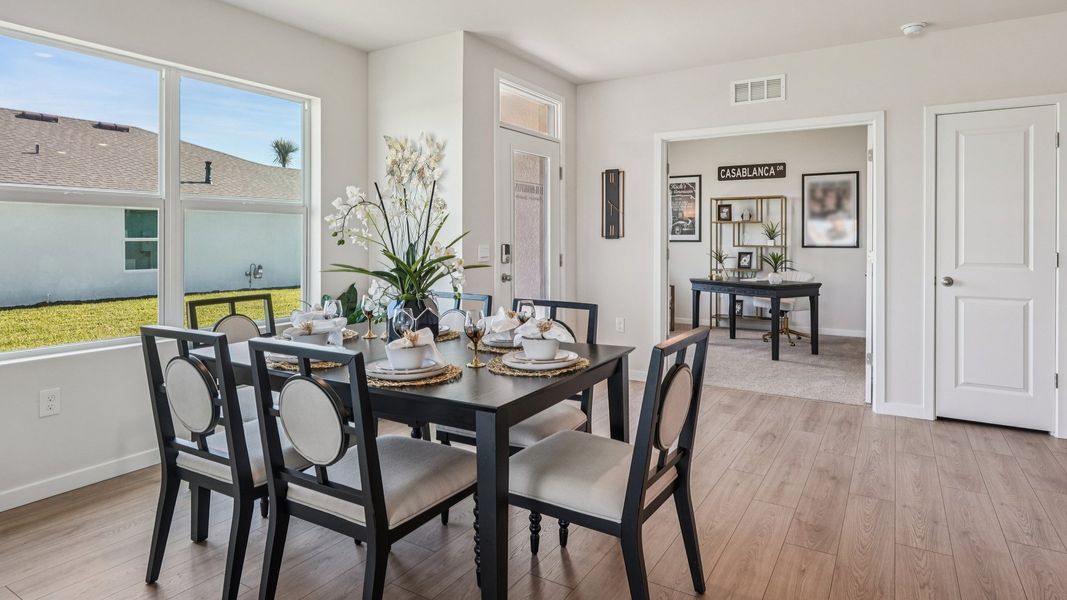 Furnished interior view inside a new home in Palmetto Landing at Babcock Ranch Express, Punta Gorda (Image 10).