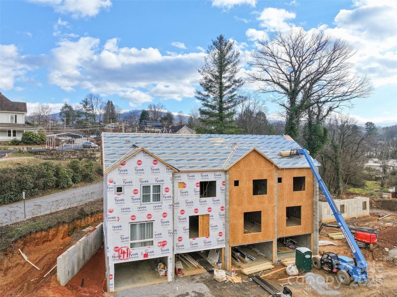 In-progress construction of a new home in , Waynesville, NC (Image 28).
