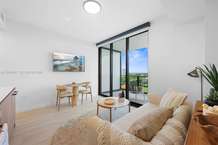 Furnished interior view inside a new home in , Miami Beach (Image 7).