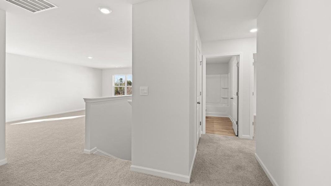 Spacious, unfurnished interior of a new home in Hamptons at Riverwood South, Dallas (Image 23).