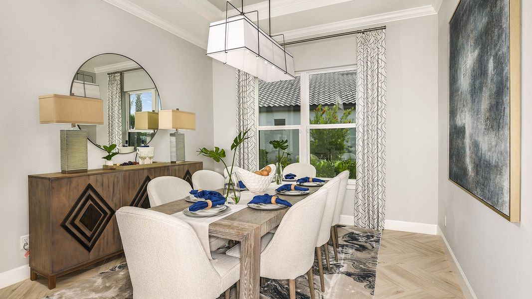 Furnished interior view inside a new home in Westview Community Group Page, Kissimmee (Image 14).