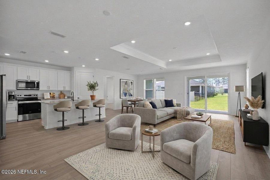 Furnished interior view inside a new home in Hyland Trail, Green Cove Springs (Image 18).