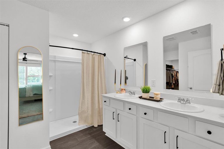 Furnished interior view inside a new home in Sawmill Branch, Palm Coast (Image 39).