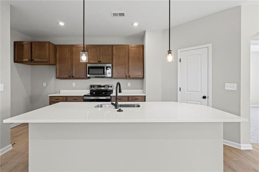 Furnished interior view inside a new home in Villas at Gold Creek, Dawsonville (Image 9).