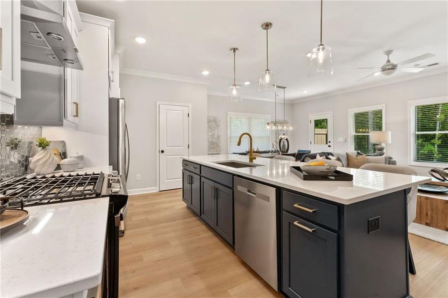 Furnished interior view inside a new home in Wilkins Walk, Mableton (Image 4).