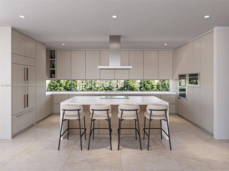 Furnished interior view inside a new home in , Miami (Image 6).