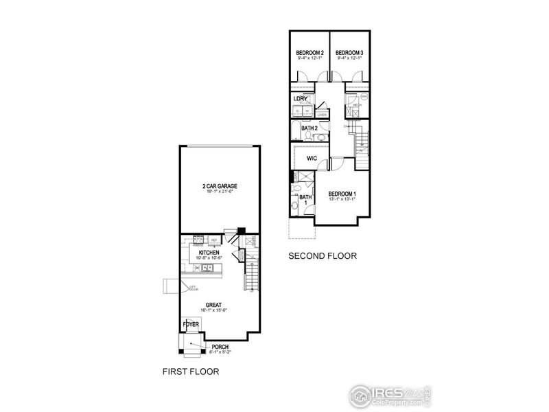 2D floor plan layout of this home in Tailholt, Severance, CO (Image 3).