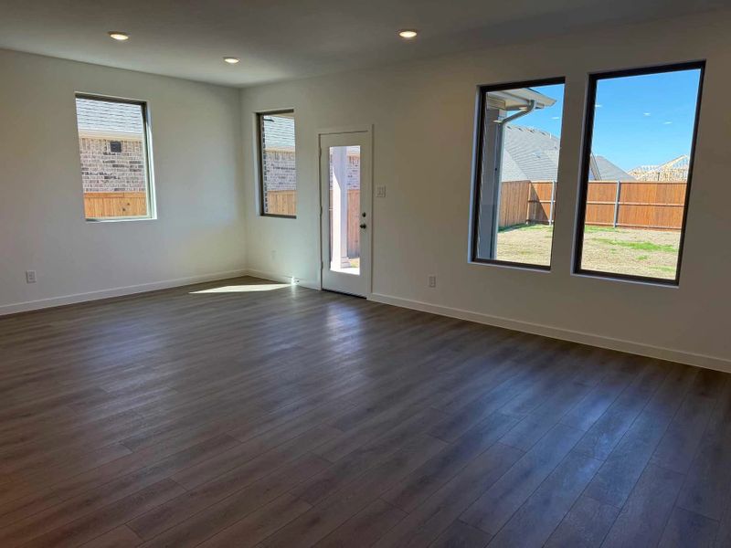 Open Living-Dining Room Construction Progress