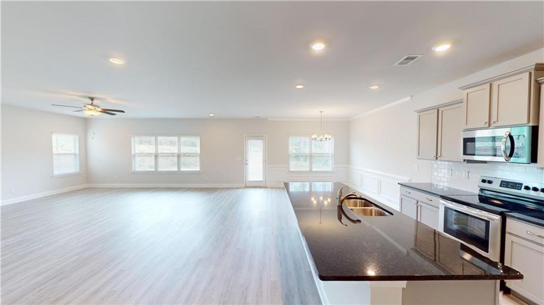 Furnished interior view inside a new home in , Griffin (Image 7).