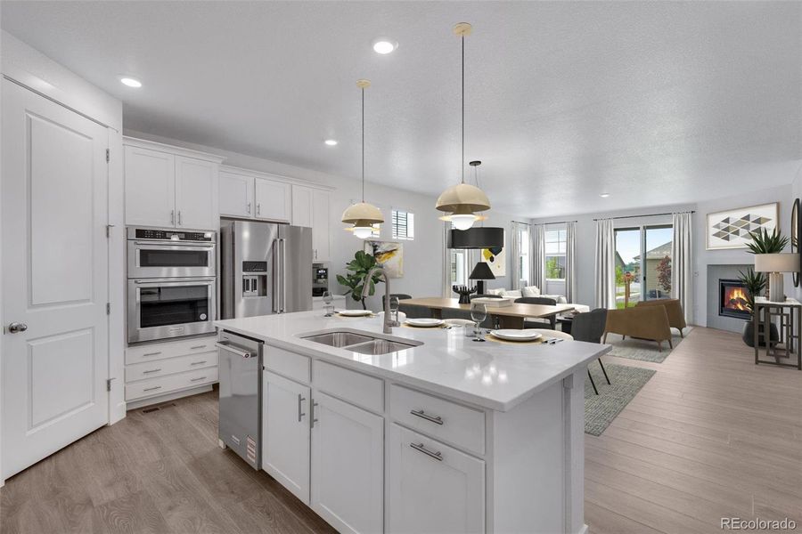 Furnished interior view inside a new home in Vantage, Berthoud (Image 13). Furnished interior view inside a new home in Vantage, Berthoud (Image 13).