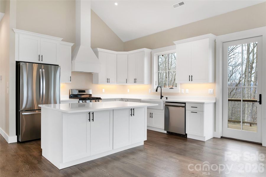 Furnished interior view inside a new home in , Pisgah Forest (Image 15).