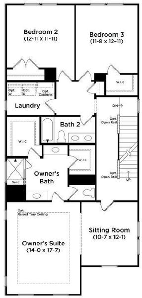 2D floor plan layout of this home in The River District Single Family Homes, Charlotte, NC (Image 3). 2D floor plan layout of this home in The River District Single Family Homes, Charlotte, NC (Image 3).