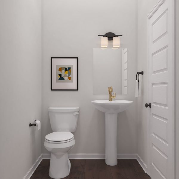 Representative furnished interior of a home built from the Windsor by Tri Pointe Homes in Lariat, Liberty Hill (Image 26).