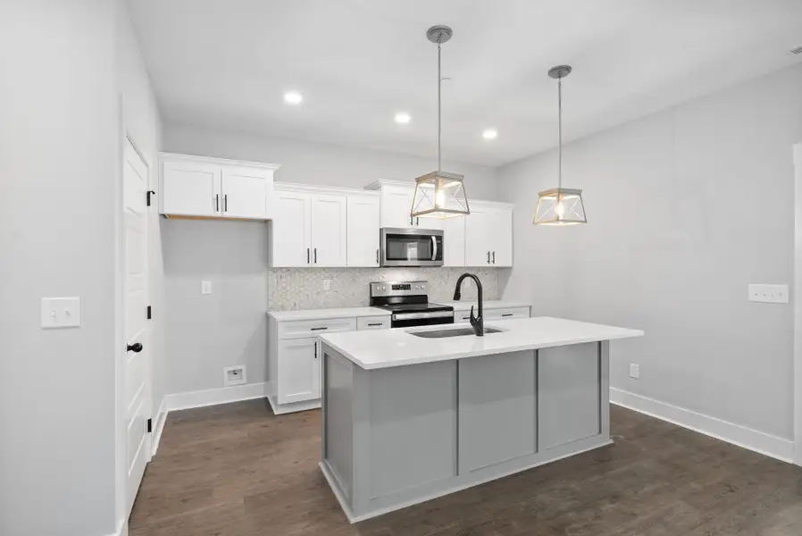 Furnished interior view inside a new home in Garrettsburg Meadows, Clarksville (Image 3).