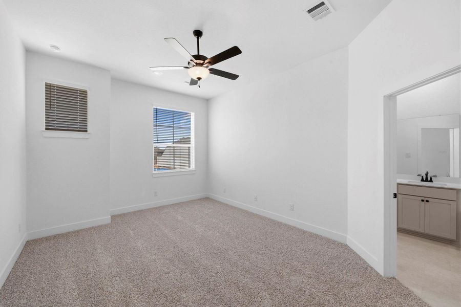 Spacious, unfurnished interior of a new home in Bridgeland, Cypress (Image 19).