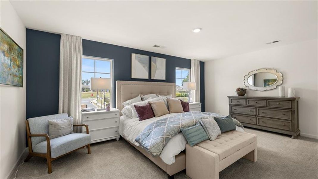 Furnished interior view inside a new home in Shoal Creek, Hampton (Image 29). Furnished interior view inside a new home in Shoal Creek, Hampton (Image 29).