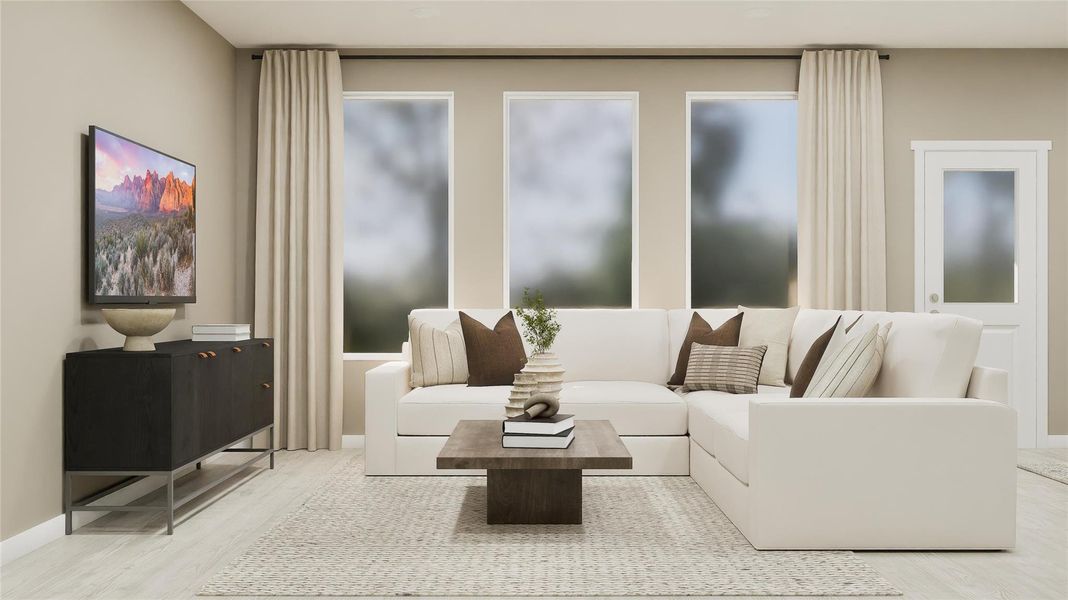 Furnished interior view inside a new home in Thunder Rock, Marble Falls (Image 27).