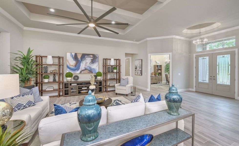Furnished interior view inside a new home in The Reserve at Plantation Bay, Bunnell (Image 10). Furnished interior view inside a new home in The Reserve at Plantation Bay, Bunnell (Image 10).