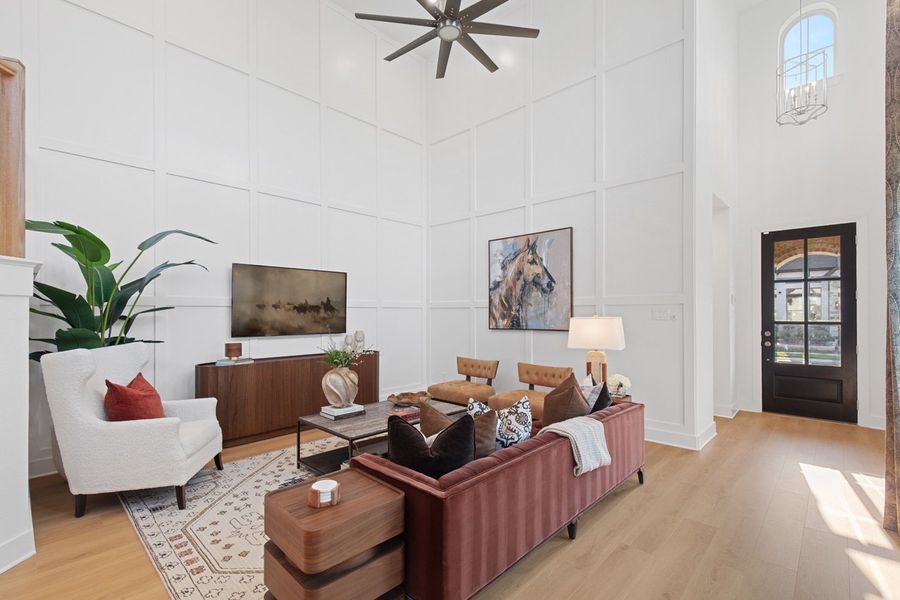 Representative Family Room - some options shown