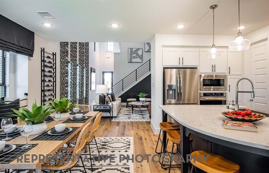 Furnished interior view inside a new home in Goodland, Midlothian (Image 5).