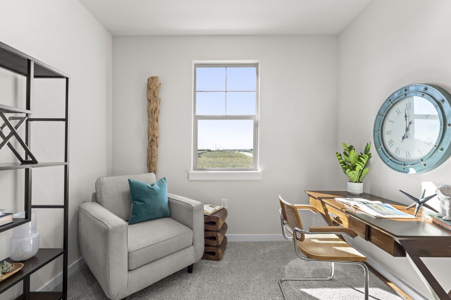 Furnished interior view inside a new home in Wildridge, Oak Point (Image 15).
